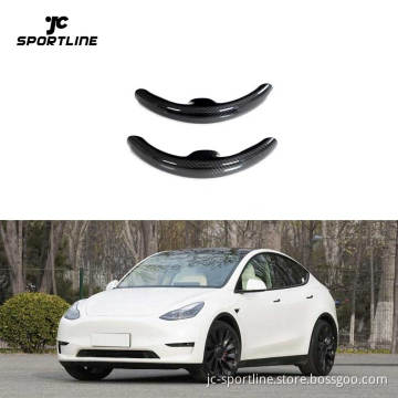 Dry Carbon Fiber Steering Wheel Cover for Tesla Model 3/Y